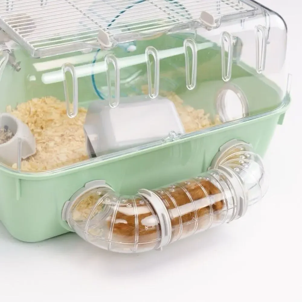 Ferplast Combi 1 Hamster Cage Habitat Kit w/ Tubes Wheel House Bottle NEW